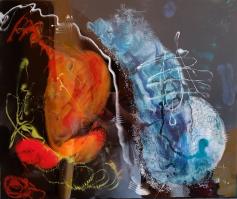 Resin abstrakt auf Dibond